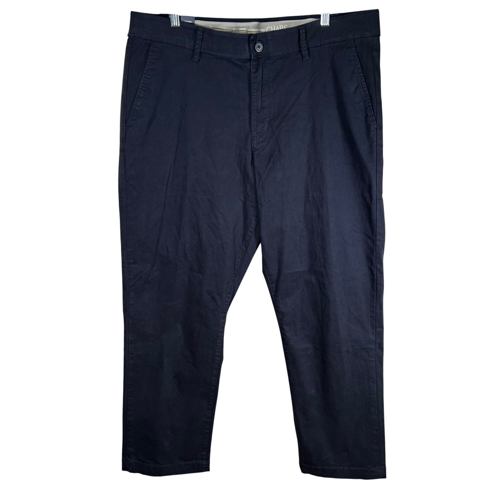 Chaps Pants Mens Chino Coastland Wash American Navy Straight Fit 38x29 New